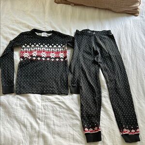 Hanna Andersson Black and Red Kids Pajama Set